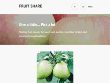 Tablet Screenshot of fruitshare.ca